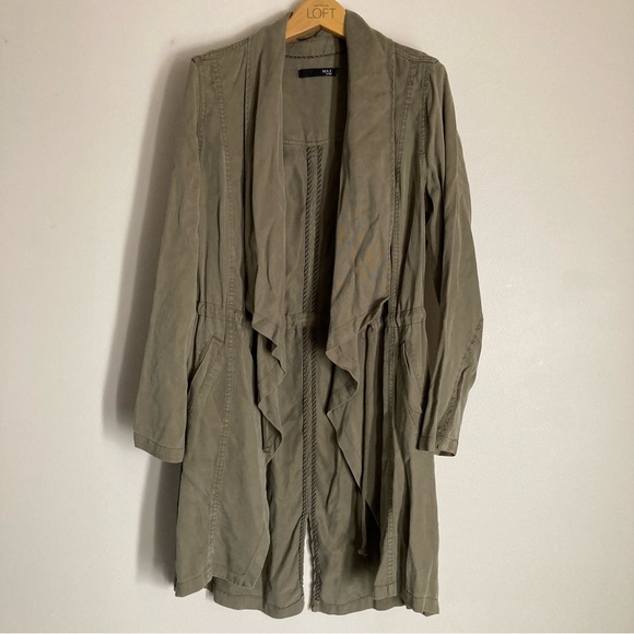 Max Jeans Jackets & Blazers - Max Jeans Green Utility Jacket Lightweight Tencel Long Length